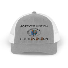 Load image into Gallery viewer, FM Division Trucker Cap — Vintage Logo Snapback Hat

