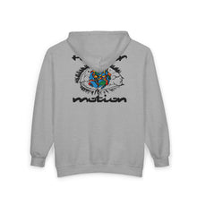 Load image into Gallery viewer, FOREVER MOTION SEASON II “MOTION CLUB “ ZIP UP HOODIE
