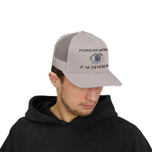 Load image into Gallery viewer, FM Division Trucker Cap — Vintage Logo Snapback Hat
